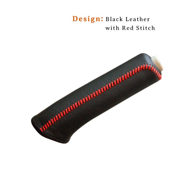 Car Hand Brake Covers Top Layer Leather Case for Kia Cerato Handbrake Grips Cover Auto Genuine Leather Handbrake