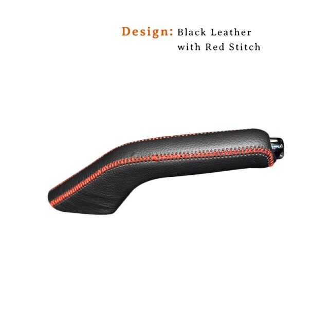 Car Hand Brake Covers Top Layer Leather Case for Kia K2 Handbrake Grips Cover Auto Genuine Leather Handbrake