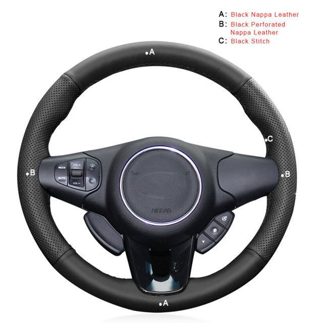 Car Steering Wheel Cover for Kia Carens 2013 2014 2015 2016 2017 2018 2019