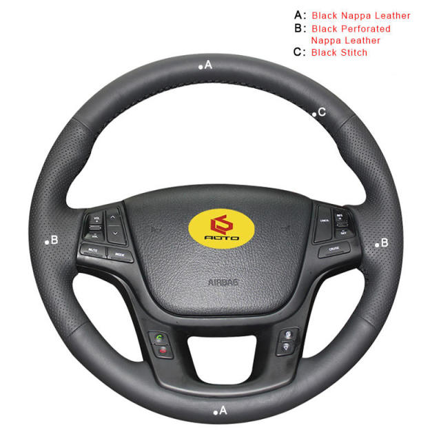 Car Steering Wheel Cover for Kia Sorento 2009-2014 Kia Cadenza K7 2011-2015