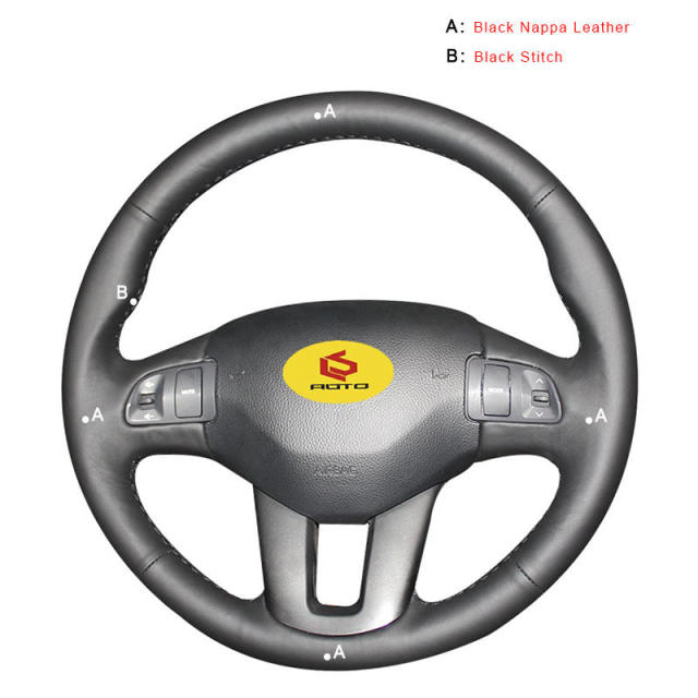Car Steering Wheel Covers for Kia Sportage 3 2011-2014 Kia Ceed Cee'd 2010-2012