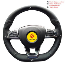 Load image into Gallery viewer, Car Steering Wheel Cover for Mercedes Benz C200 C250 C300 B250 B260 A200 A250 Sport CLA220
