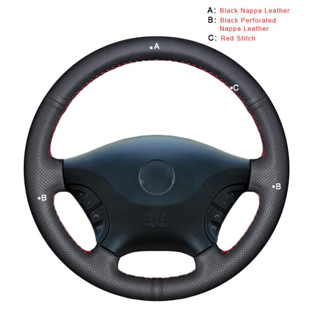 Car Steering Wheel Cover for Mercedes Benz W639 Viano 2006-2011 Vito 2010-2015 Volkswagen VW Crafter