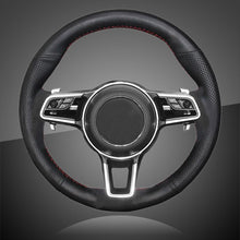 Load image into Gallery viewer, Car Steering Wheel Cover for Porsche Macan Cayenne 2015 2016
