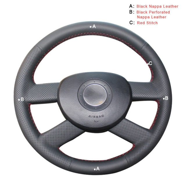 Car Steering Wheel Cover for Volkswagen VW Golf 5 (V) 2003-2005 Polo FOX Touran