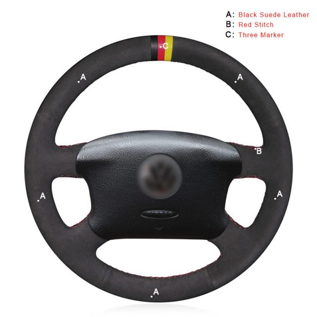 Car Steering Wheel Cover for Volkswagen Passat B5 VW Passat B5 VW Golf 4 Skoda Octavia 1999-2005