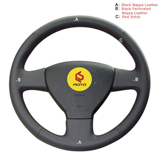 Car Steering Wheel Cover for Volkswagen Old VW Golf Polo Sagitar Lavida 2010 Polo