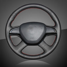 Load image into Gallery viewer, Car Steering Wheel Cover for Skoda Citigo 2013 Fabia 2013 Superb 2013-2015 Roomster 2013-2014 Octavia
