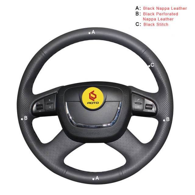 Car Steering Wheel Cover for Skoda Octavia a5 Superb 2012 2013 Fabia 2010-2014