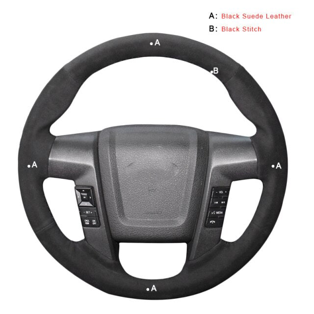 Car Steering Wheel Cover for Ford F-150 (RAPTOR) 2009-2015