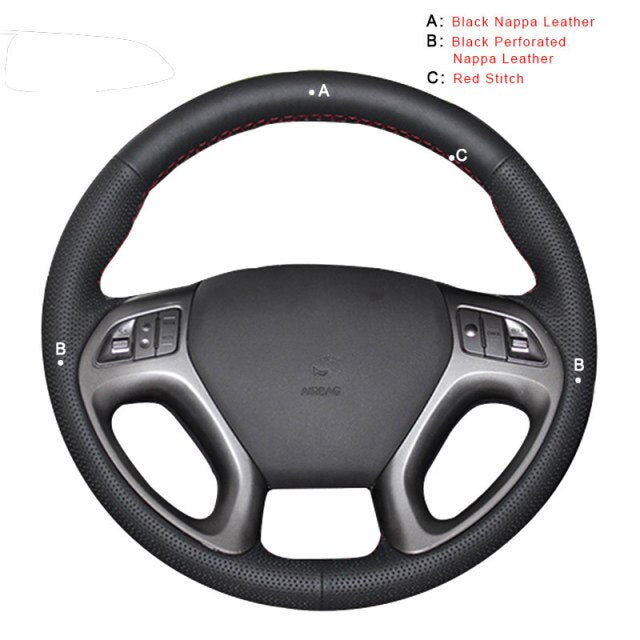 Car Steering Wheel Cover for Hyundai ix35 2011-2015 Tucson 2 2010-2015