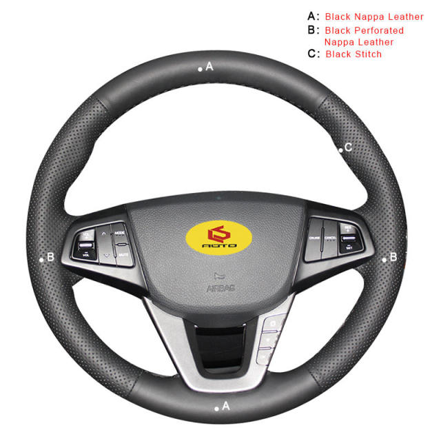 Car Steering Wheel Cover for Hyundai MISTRA 2013 2014